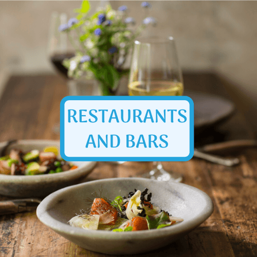 restaurants and bars